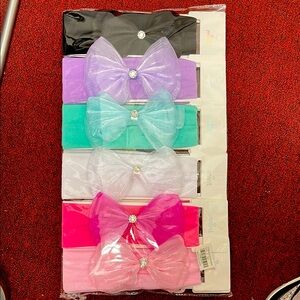 Mint Black and Purple Hair Accessories Set